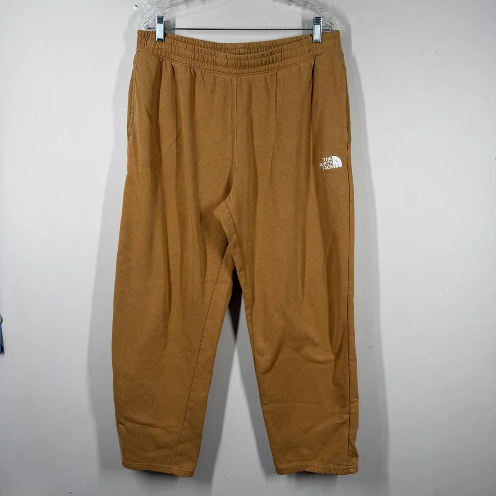 The North Face Mens Circular Design Fleece Sweatpants Brown A84GC Large